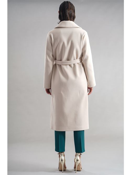 Cappotto con ecopelliccia GM by Gai Mattiolo | GM3559BURRO